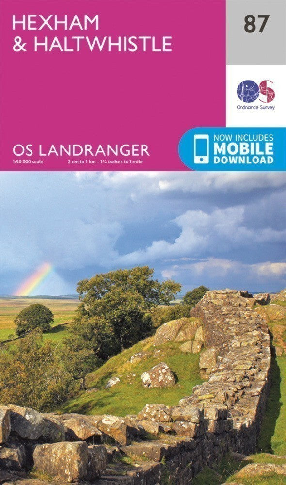 Hexham & Haltwhistle Landranger Map 87 Ordnance Survey Latest 