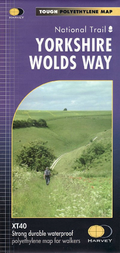 Yorkshire Wolds Way Harvey National Trail map - XT40 