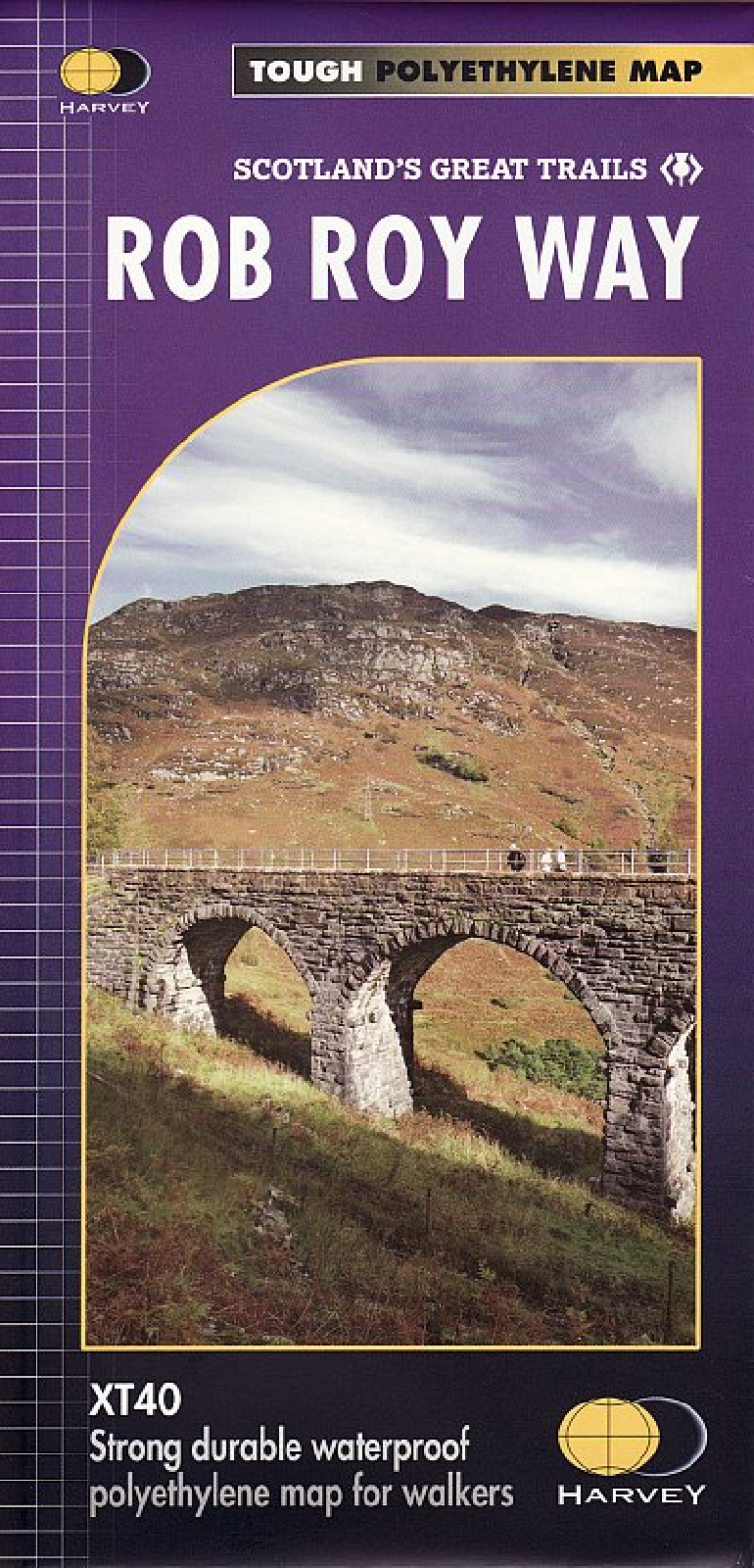 Rob Roy Way Harvey National Trail Map Drymen to Pitlochry