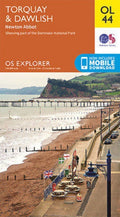 Torquay Dawlish Newton Abbott Ordnance Survey Explorer Map OL 44