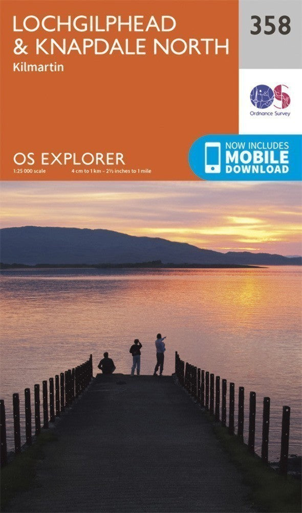 Lochgilphead and Knapdale North Explorer Map 358 Ordnance Survey