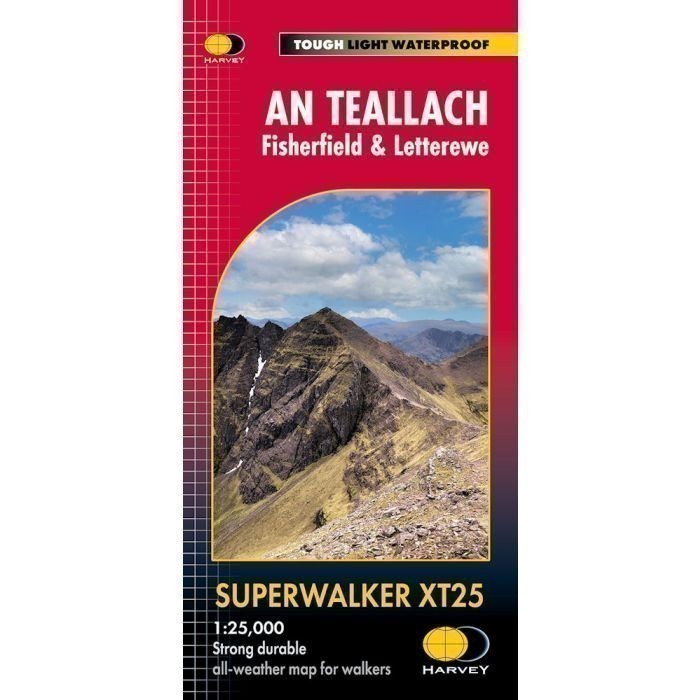 An Teallach Fisherfield and Letterewe Superwalker Harvey Map XT25 1:25 000