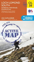 Explorer Active Map  OL38 Loch Lomond South OS OL38 LAMINATED