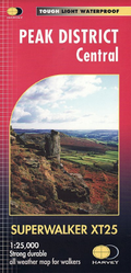 Peak District Central Harvey Superwalker map