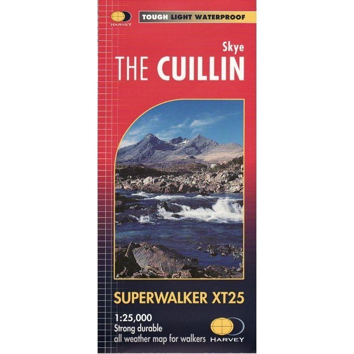 Skye The Cuillin Harvey Superwalker map 1:25 000