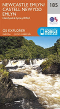 Newcastle Emlyn Llandysul and Cynwyl Elf 185 Explorer Map Ordnance Survey