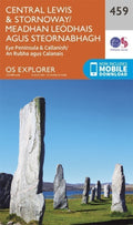 Central Lewis and Stornaway Explorer Map 459 Ordnance Survey 2015