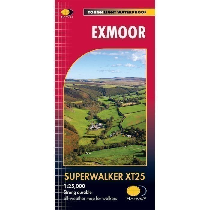 Exmoor Whole of National Park on this Map Harvey Super walker 