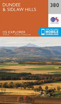 Dundee and Sidlaw Hills Explorer Map 380 Ordnance Survey