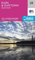 Elgin Dufftown Buckie Keith Landranger Map 28 Ordnance Survey Latest 