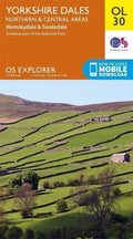 Yorkshire Dales Northern & Central Ordnance Survey Explorer Map OL 30
