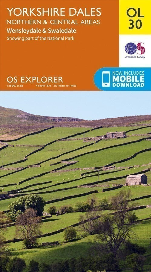 Yorkshire Dales Northern & Central Ordnance Survey Explorer Map OL 30