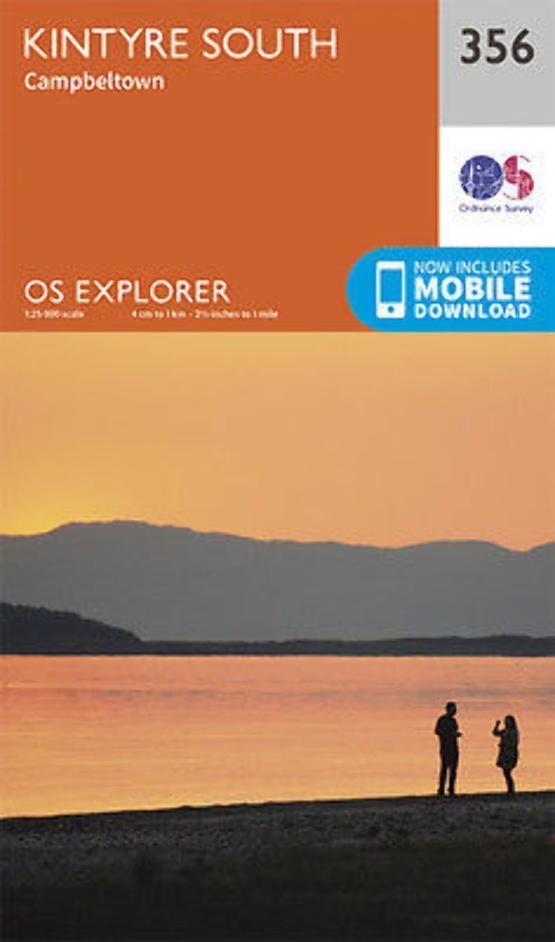Kintyre South Explorer Map 356 Ordnance Survey