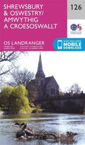 Shrewsbury & Oswestry Landranger Map 126 Ordnance Survey Latest 