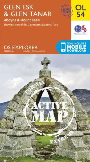 Explorer Active Map  OL 54 Glen Esk & Glen Tanar OS OL54 Laminated