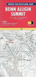 Beinn Alligin Harvey Summit Map - Harvey 