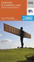 Durham and Sunderland Explorer Map 308 Ordnance Survey