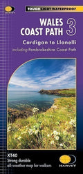 Wales Coast Path Map 3 Cardigan to Llanelli Harvey National Trail Map