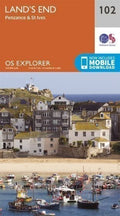 Lands End Penzance St Ives 102 Explorer Map Ordnance Survey With Digital Downloa