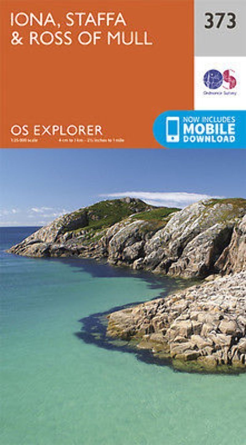 Iona Staffa and Ross of Mull Explorer Map 373 Ordnance Survey