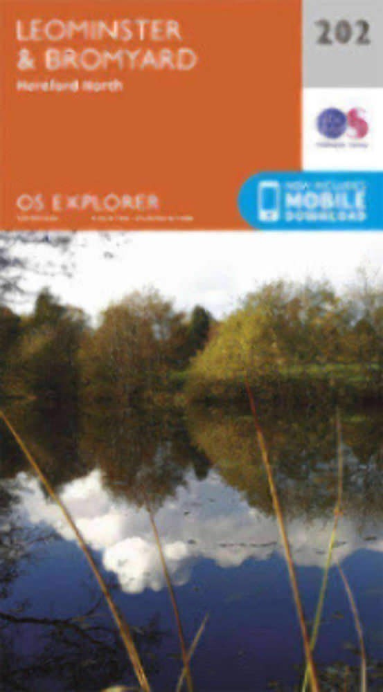 Leominster and Bromyard 202 Explorer Map Ordnance Survey with Digital Download