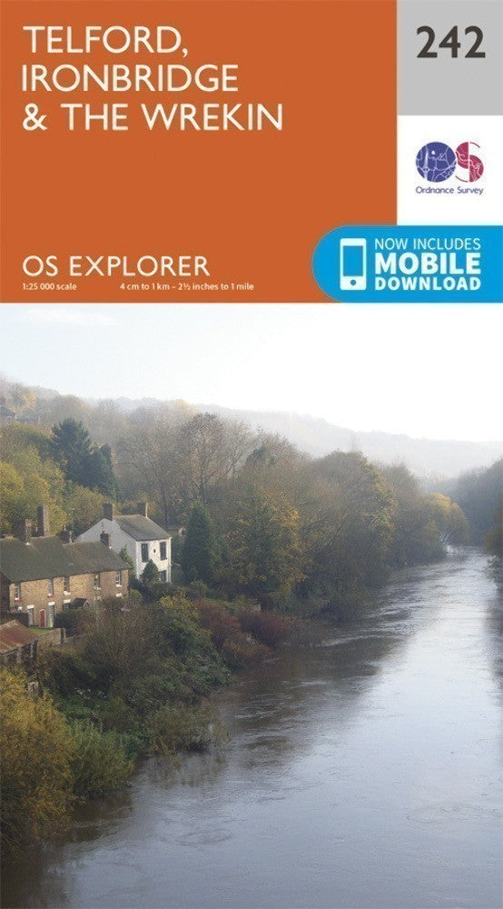 Telford Ironbridge and the Wrekin Explorer Map 242 Ordnance Survey