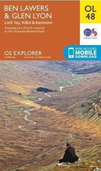 Ben Lawers and Lyon Ordnance Survey Explorer Map OL 48