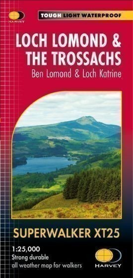 Loch Lomond Trossachs XT25 Harvey Superwalker Map