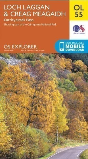 Loch Laggan & Creag Meagaidh Ordnance Survey Explorer Map OL 55