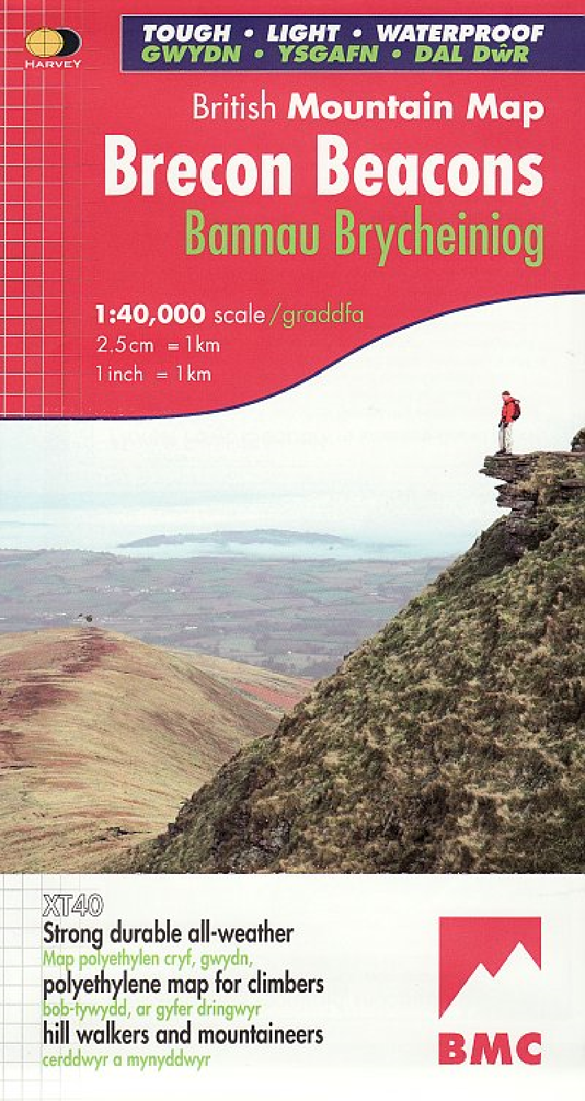 Brecon Beacons Harvey British Mountain Map - BMC - O