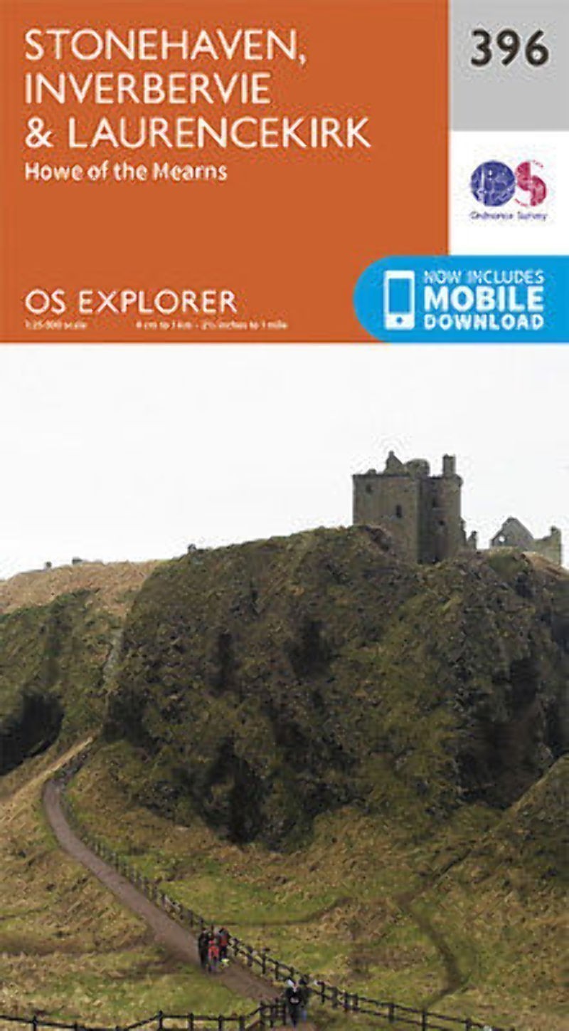 Stonehaven Inverbervie and Laurencekirk Explorer Map 396 Ordnance Survey