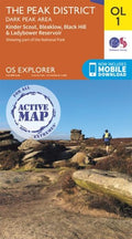 Explorer Active Map  OL 1 - The Peak District Dark Peak area by OS OL1