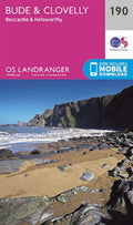 Bude & Clovelly Boscastle & Holsworthy Landranger Map 190 Ordnance Survey Latest