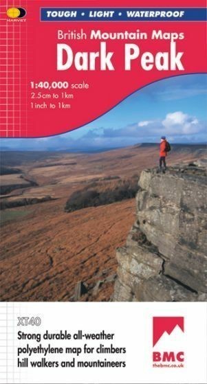 Dark Peak Harvey British Mountain Map - BMC - O