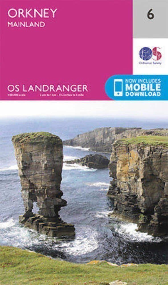 Orkney – Mainland Landranger Map 6 Ordnance Survey Latest 