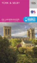 York & Selby Landranger Map 105 Ordnance Survey Latest 