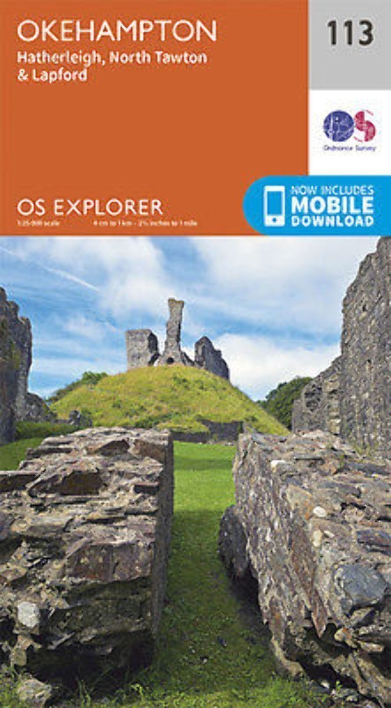 Okehampton 113 Explorer Map Ordnance Survey With Digital Download