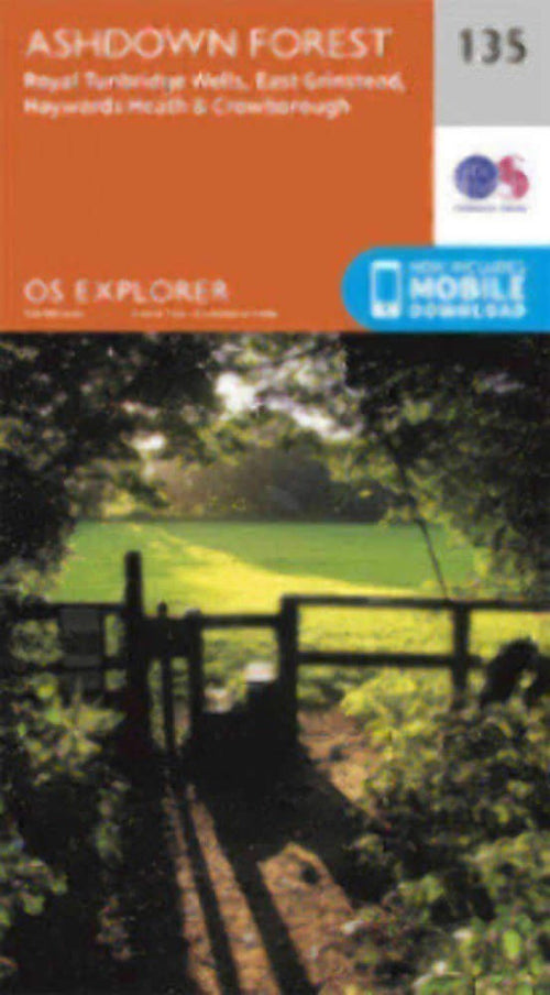 Ashdown Forest 135 Explorer Map Ordnance Survey With Digital Download