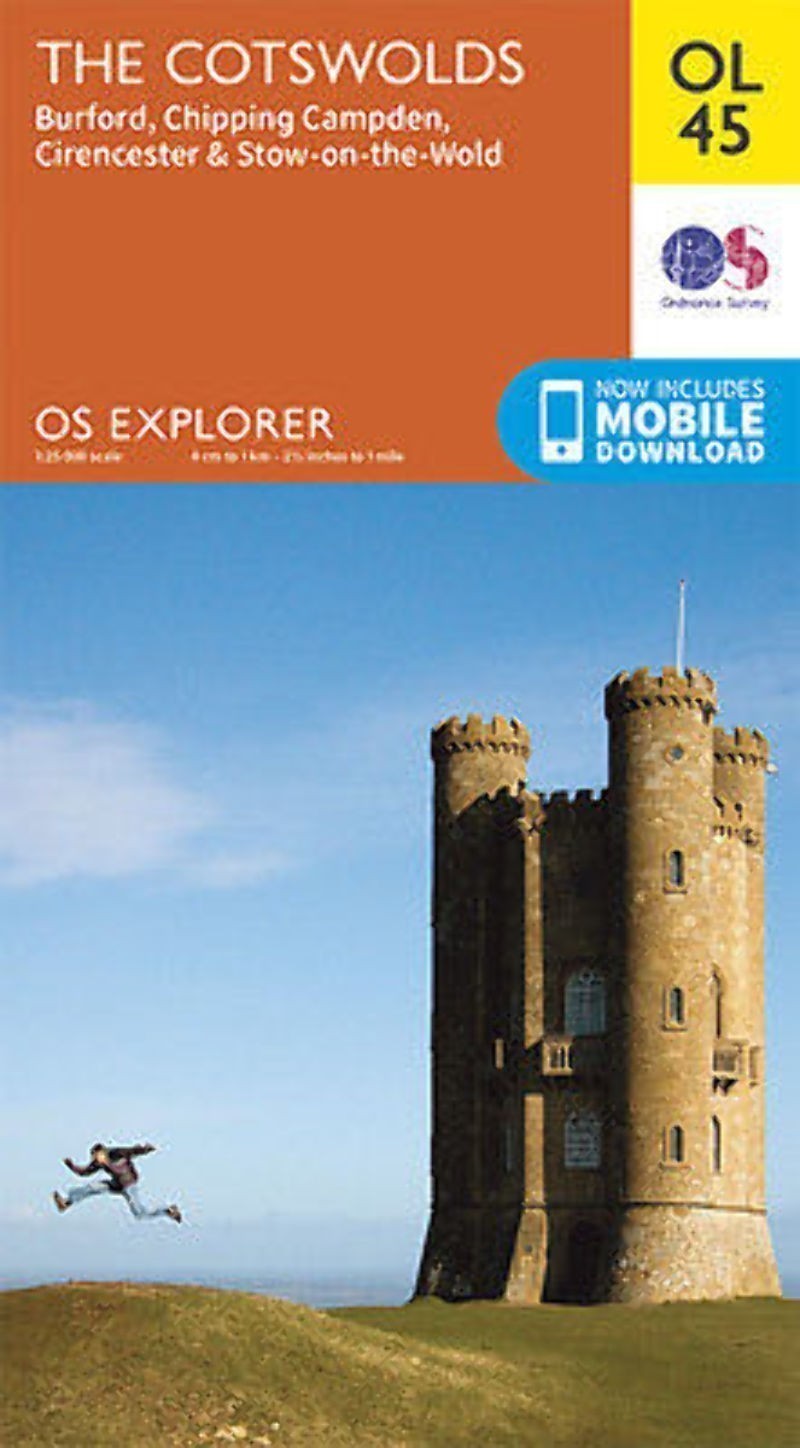 OL45 Cotswolds Ordnance Survey Explorer Map OL 45