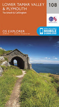 Lower Tamar Valley Plymouth 108 Explorer Map Ordnance Survey With Digital Downlo