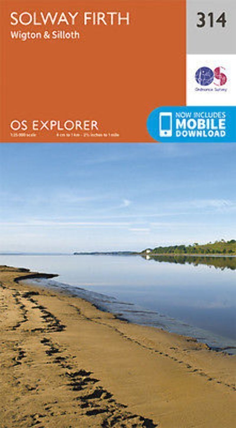 Solway Firth Wigton and Silloth Explorer Map 314 Ordnance Survey