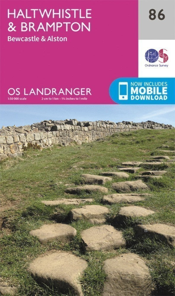Haltwhistle & Brampton Bewcastle Alston Landranger Map 86 Ordnance Survey Latest