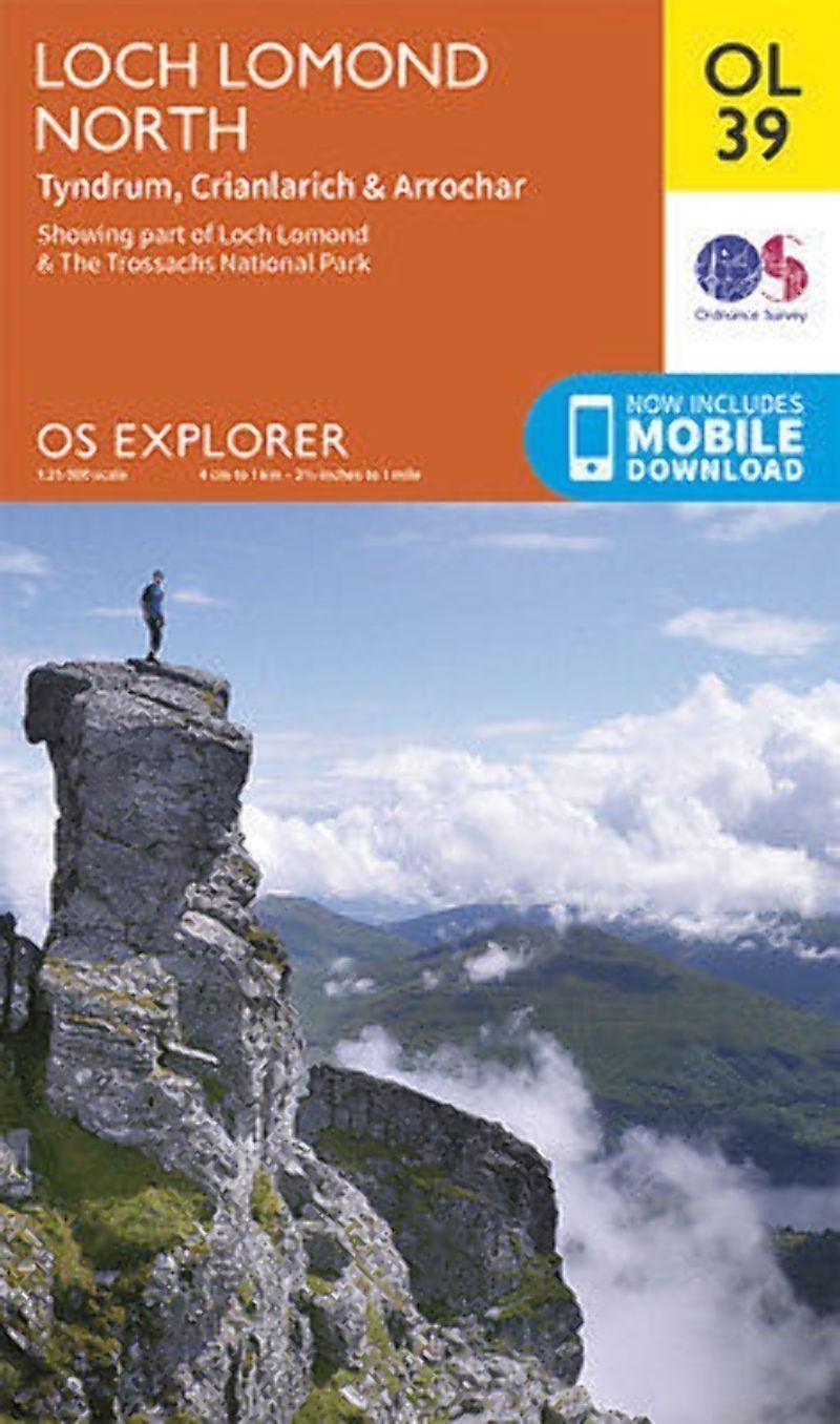 Loch Lomond North Ordnance Survey Explorer Map OL 39