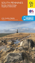 South Pennines Ordnance Survey Explorer Map OL 21