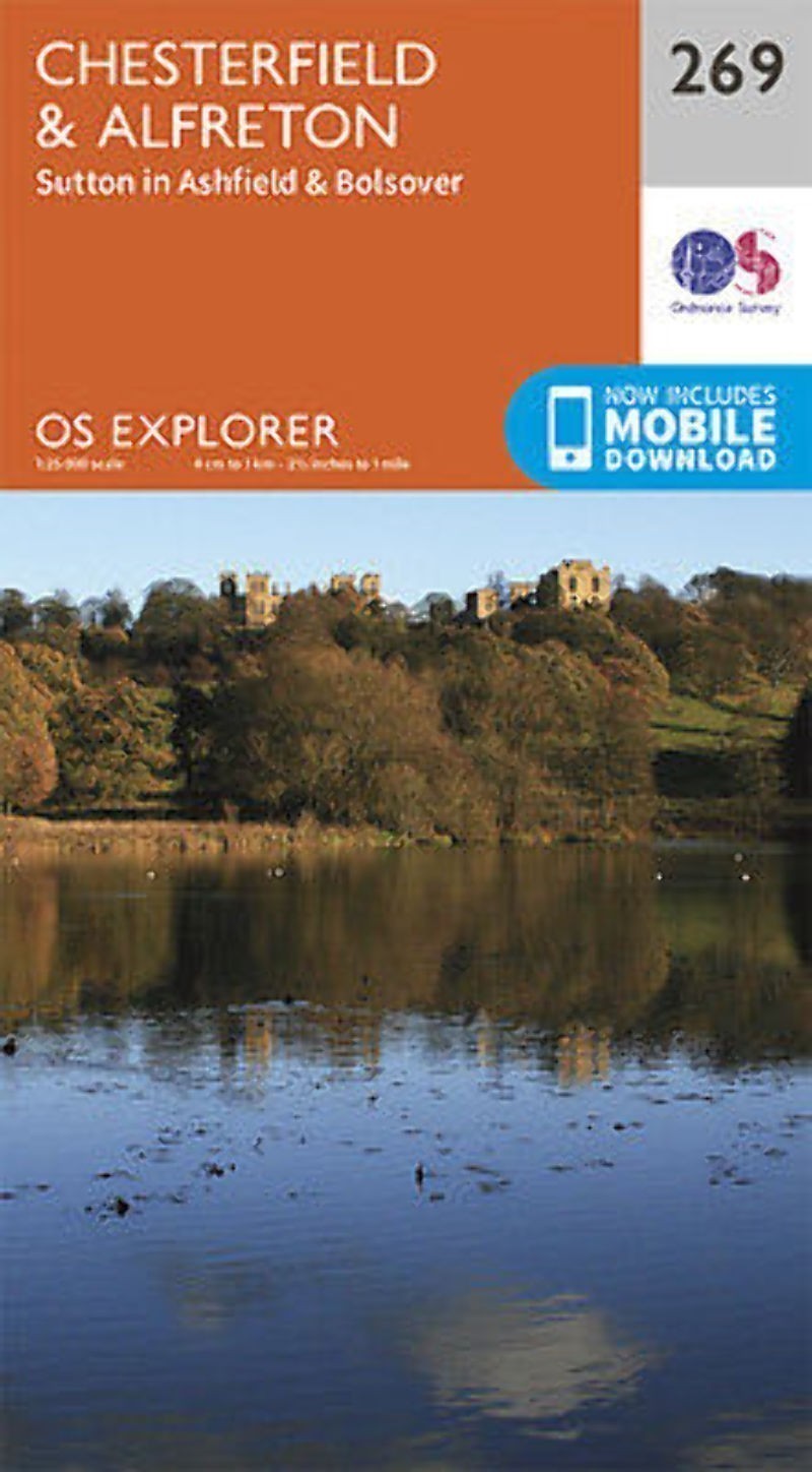 Chesterfield and Alfreton Explorer Map 269 Ordnance Survey