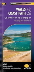 Wales Coast Path Map 2 Caernarfon to Cardigan inc Llyn Harvey National Trail Map