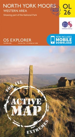 Explorer Active Map  OL 26 North York Moors - Western area OS OL26