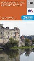 Maidstone and the Medway Towns 148 Explorer Map Ordnance Survey With Digital Dow