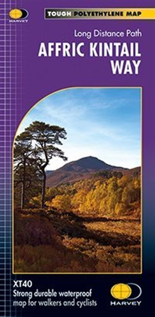 Affric Kintail Way Harvey National Trail Map Loch Ness to Morvich