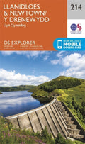 Llanidloes and Newtown 214 Explorer Map Ordnance Survey with Digital Download